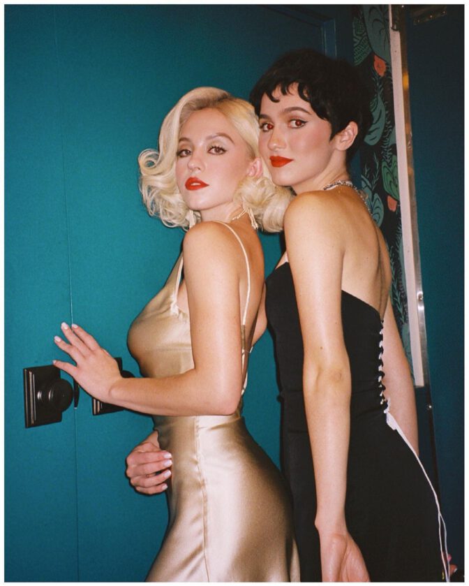 Sydney Sweeney Stuns with Bold Cleavage Alongside Maude Apatow in Vintage-Inspired Photoshoot