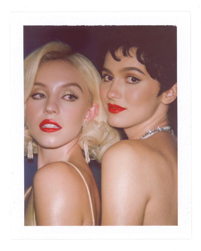 Sydney Sweeney Stuns with Bold Cleavage Alongside Maude Apatow in Vintage-Inspired Photoshoot