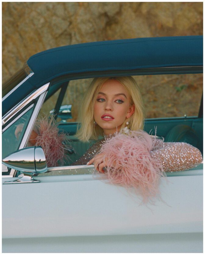 Sydney Sweeney Stuns with Bold Cleavage Alongside Maude Apatow in Vintage-Inspired Photoshoot