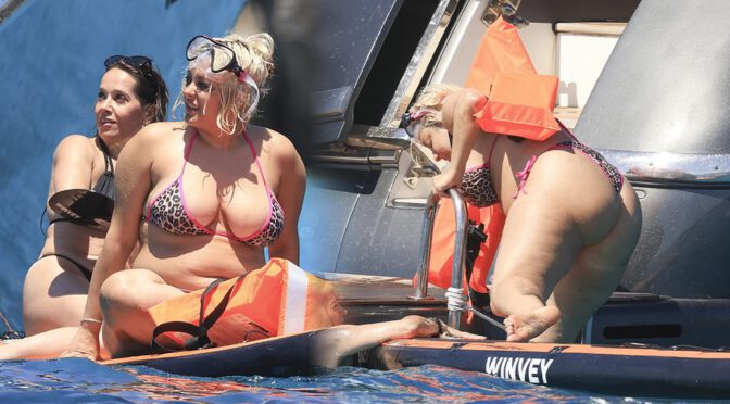 Bebe Rexha Sizzles In Ibiza With Voluptuous Boobs And Curvy Ass On Full Display In Skimpy Leopard Thong Bikini