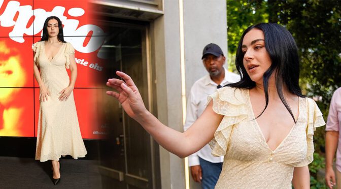 Charli XCX Sizzles in Paris with Jaw-Dropping Cleavage and Nipple Visibility in Daring Braless Appearance