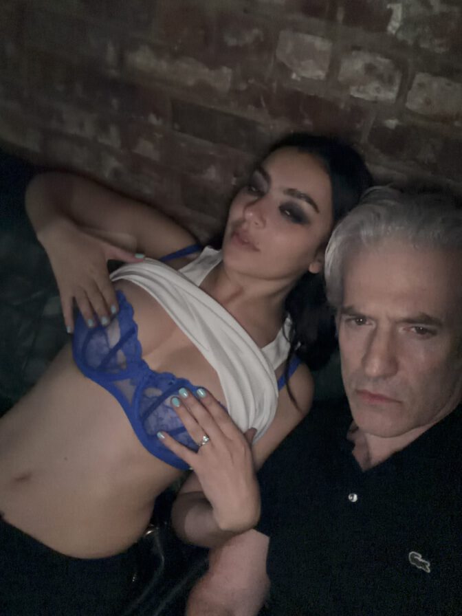 Charli XCX Strips Top To Expose Bare Nipples In See-Through Blue Bra (NSFW)