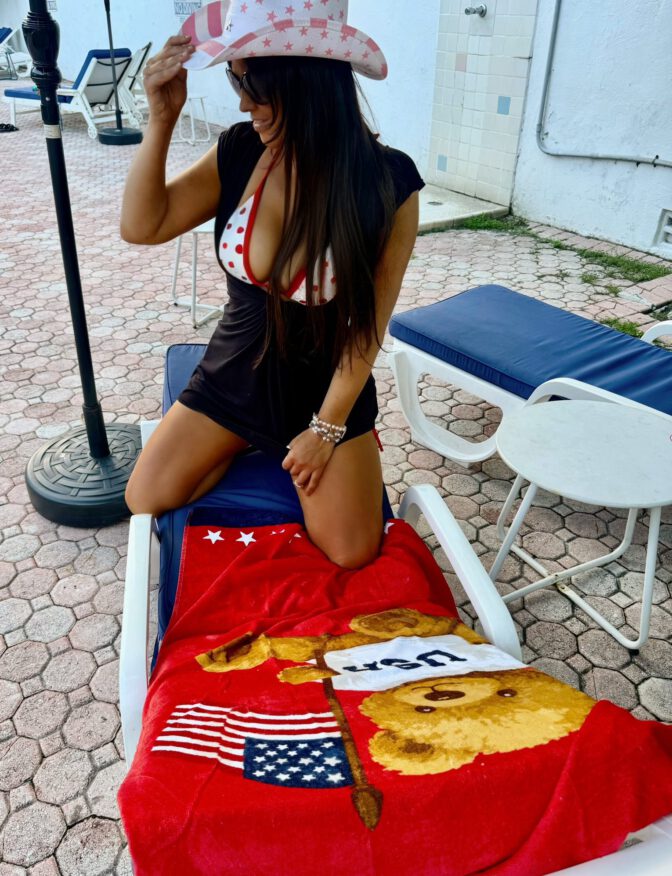 Claudia Romani Sizzles in Jaw-Dropping 4th of July Bikini Photos, Showing Off Her Voluptuous Boobs and Sexy Curves That Are Guaranteed to Ignite the Summer
