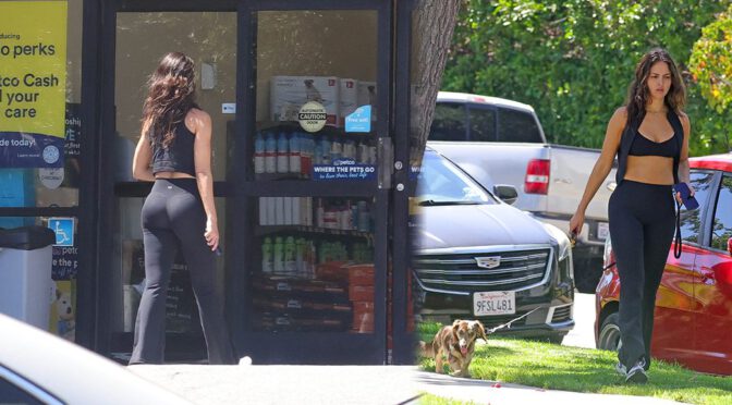 Eiza Gonzalez Sizzles in Skintight Leggings Exposing Her Voluptuous Boobs and Sculpted Booty in a Daringly Sexy Display