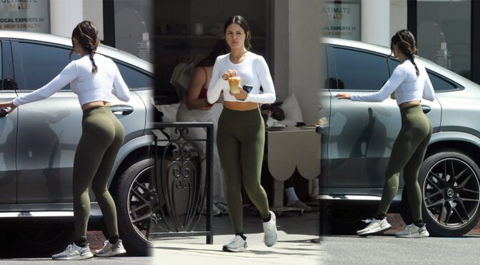 Eiza Gonzalez Squeezes Her Voluptuous Booty Into Scorching Skin-Tight Leggings For A Jaw-Dropping Coffee Run That Highlights Her Sexy Curves