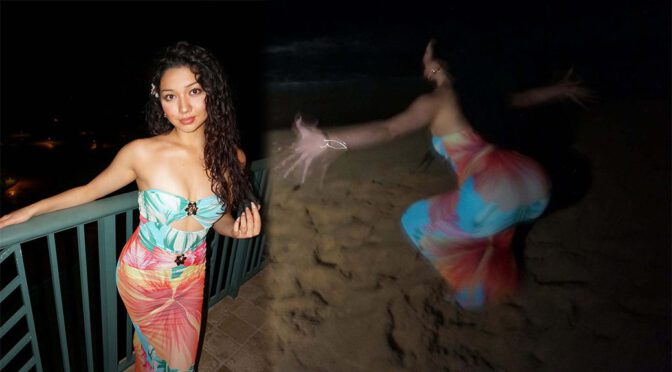 Julia Garcia Sizzles in Jaw-Dropping Tropical Getaway Photos, Flaunting Voluptuous Boobs and Booty in a Skintight Cutout Dress