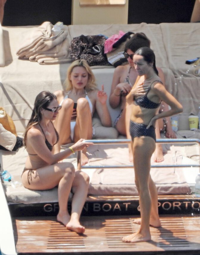Lily James Flaunts Jaw-Dropping Curves in Barely-There Bikini on Portofino Boat