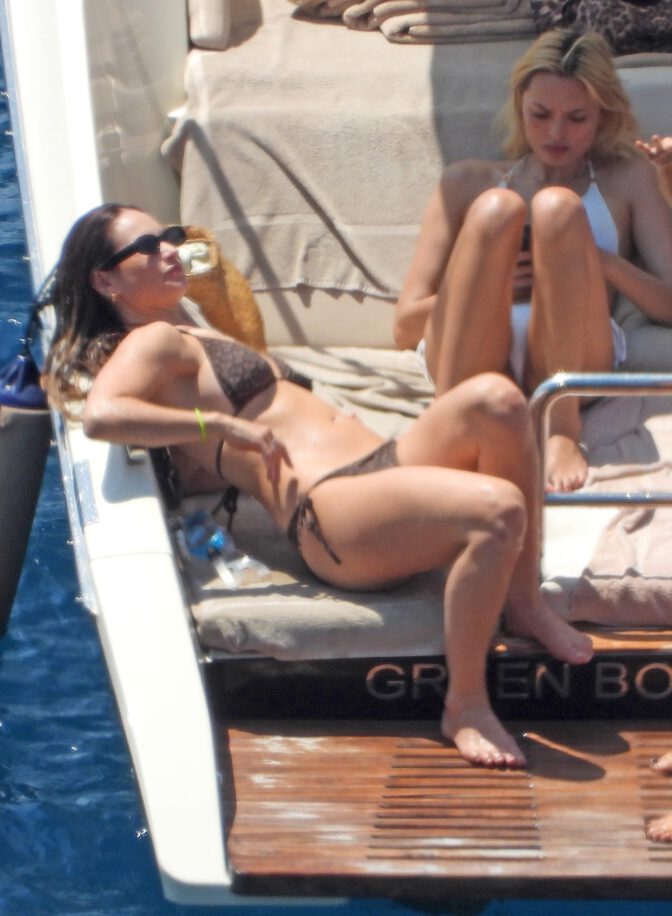 Lily James Flaunts Jaw-Dropping Curves in Barely-There Bikini on Portofino Boat