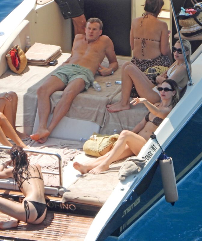 Lily James Flaunts Jaw-Dropping Curves in Barely-There Bikini on Portofino Boat