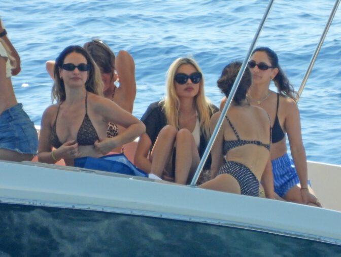 Lily James Flaunts Jaw-Dropping Curves in Barely-There Bikini on Portofino Boat