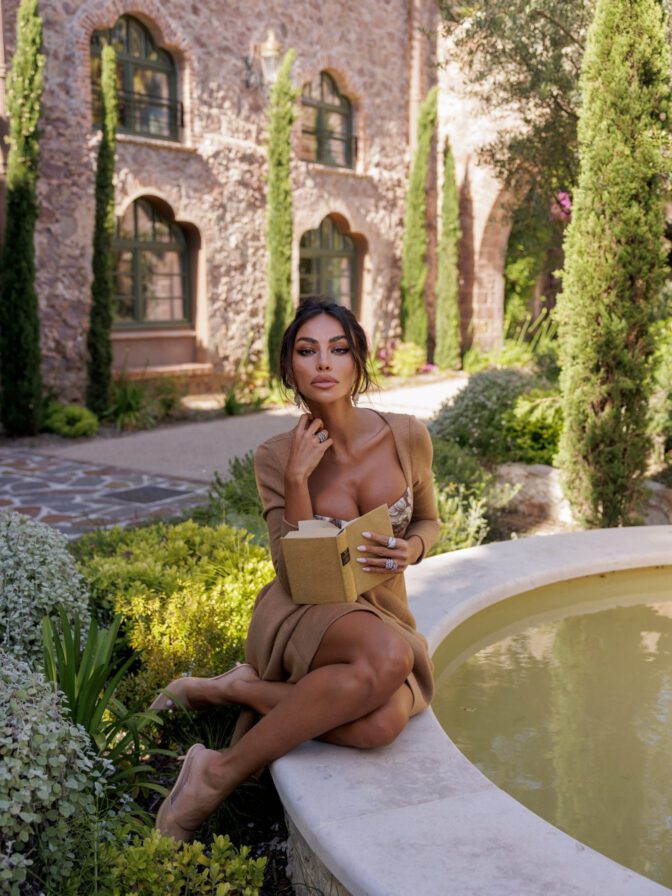 Madalina Ghenea Sizzles in Sultry Iya Shengelia Garden Shoot, Flaunting Voluptuous Boobs and Deep Cleavage that Will Leave You Breathless