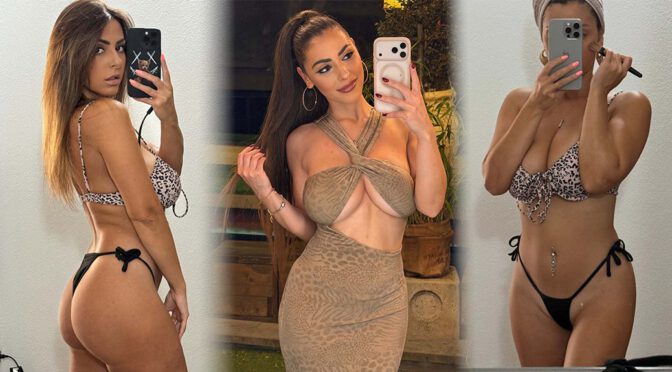 Maddalena Cabizzosu Sizzles in Skintight Dress with Jaw-Dropping Underboob Exposure and Serious Cleavage Action