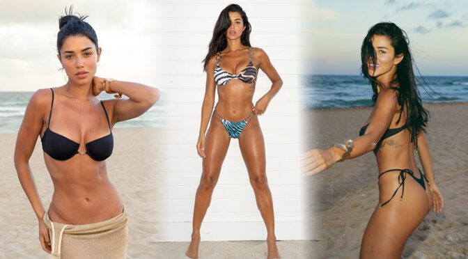 Ray Bitancourt Sizzles in Jaw-Dropping Beach Photos with Evan Miller, Putting Her Voluptuous Boobs and Curvy Ass on Full Display