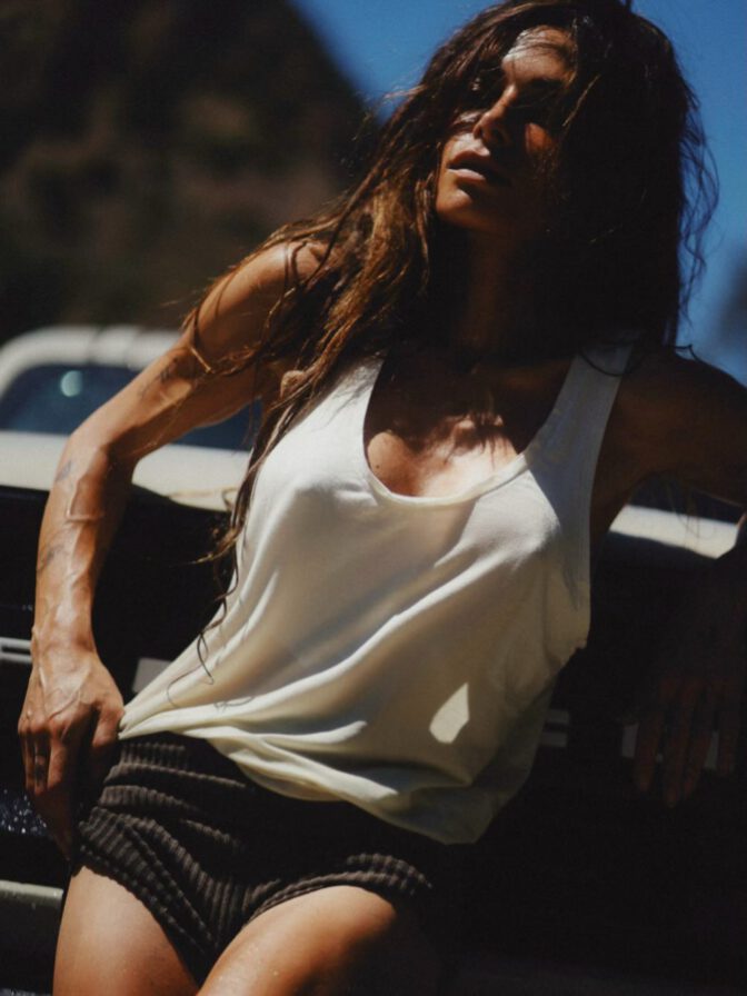 Sarah Shahi Goes Totally Braless In Stripped-Down New Photoshoot