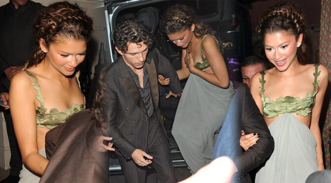 Zendaya Sizzles in Daring Valentino Gown Exposing Cleavage at The Odyssey Premiere After-Party in London
