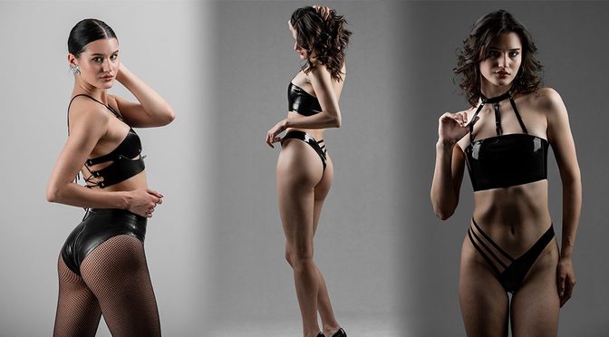 Kateryna Tymoshevska Sets the Internet Ablaze in Sensual Sheer Latex and Leather Harnesses