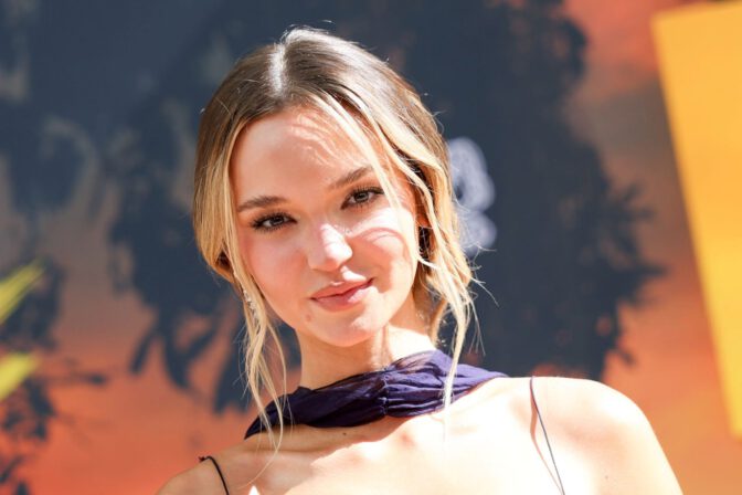 Lilah Pate Turns Heads in a Plunging Purple Gown at Outer Banks Fan Farewell